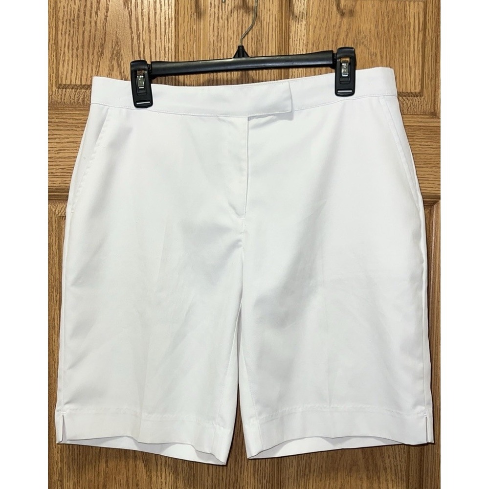 Coral Bay Shorts Womens White Golf 10 Spring Golf Cruise Walking Bermuda Stretch